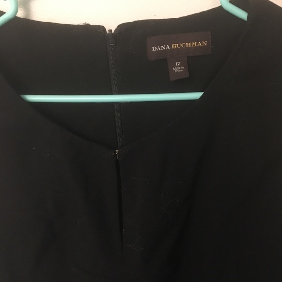 Dana Buchman black sleeveless dress 12 keyhole - Picture 7 of 8